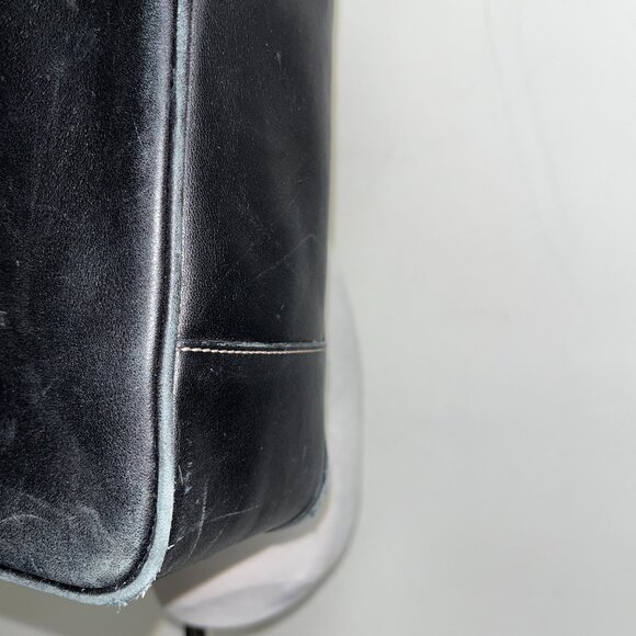 Coach black leather computer tote ipad bag - Picture 6 of 13